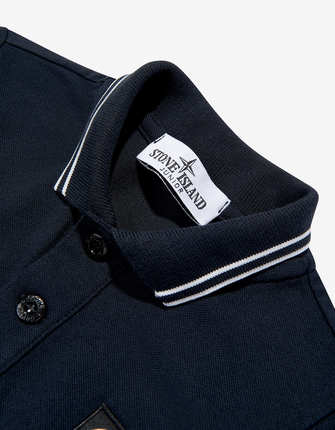 Boys Compass Logo Polo Shirt in Navy