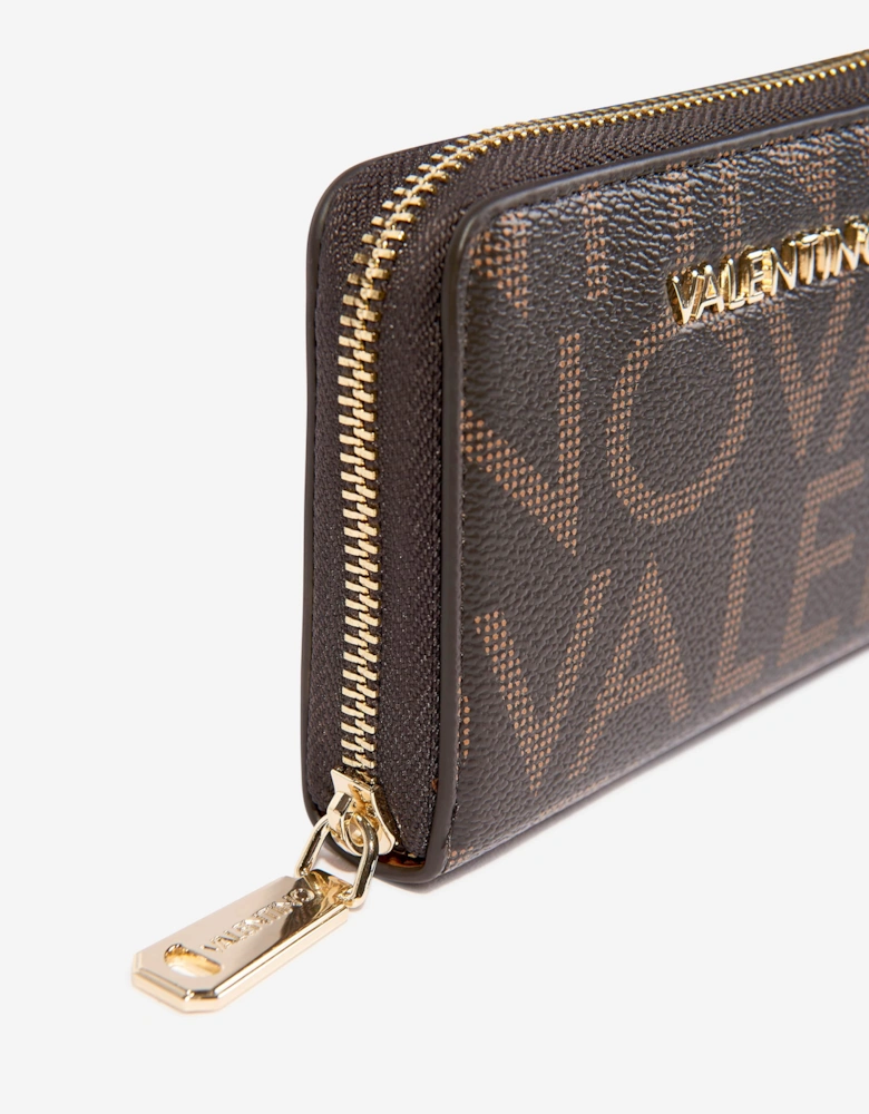 Regina Re Zip Around Wallet in Brown (13cm)