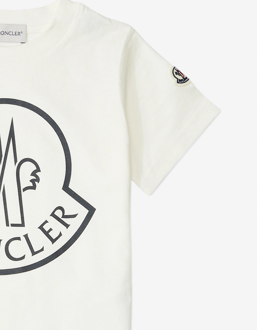 Boys Logo T-Shirt in Ivory