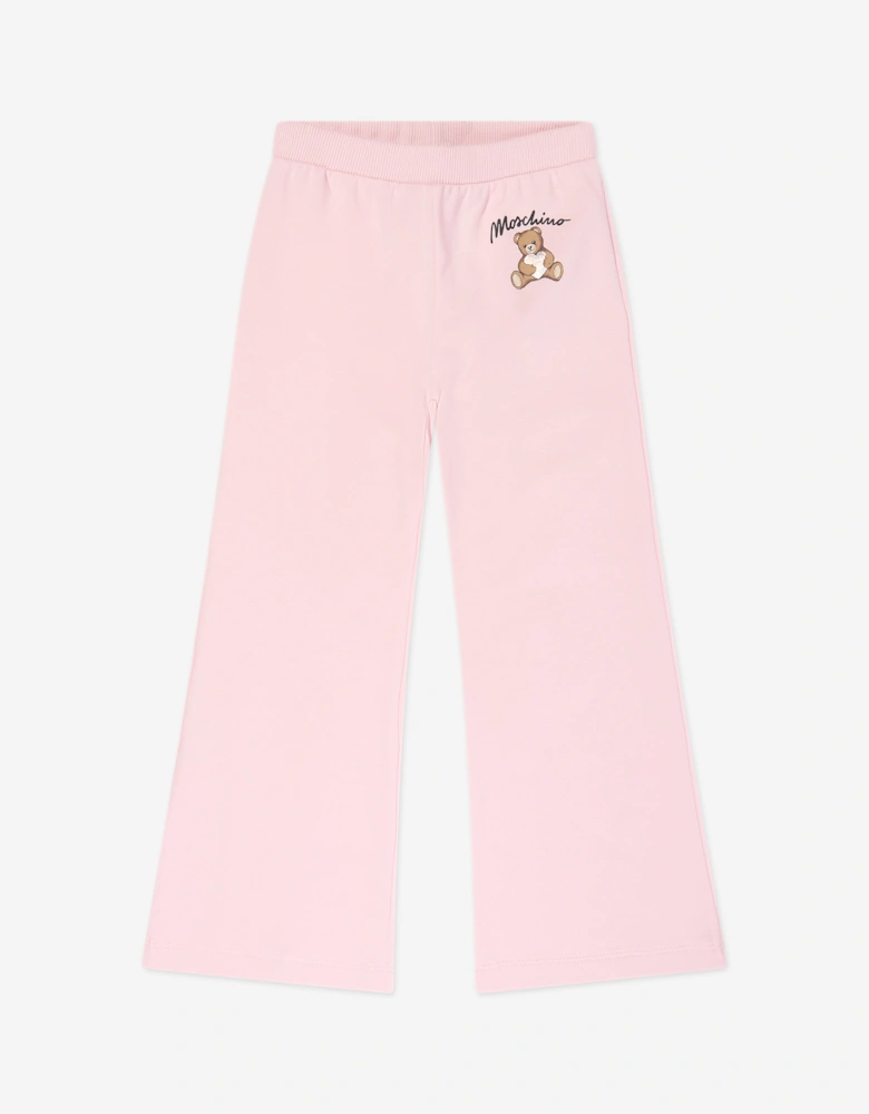 Girls Teddy Bear Logo Joggers in Pink