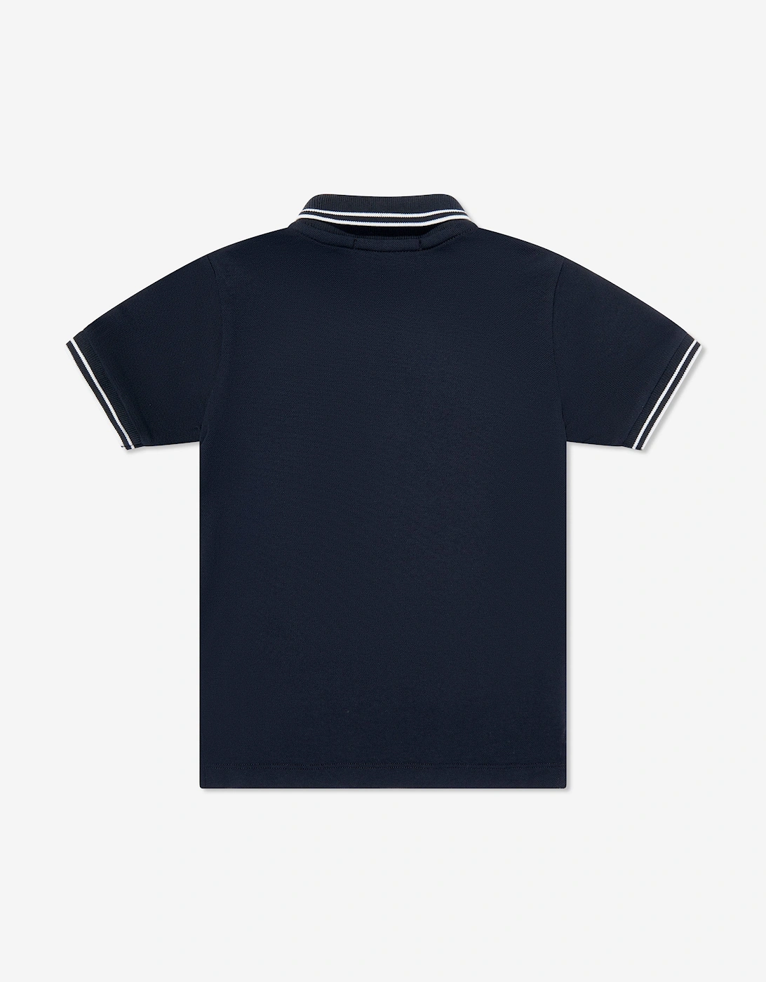 Boys Compass Logo Polo Shirt in Navy