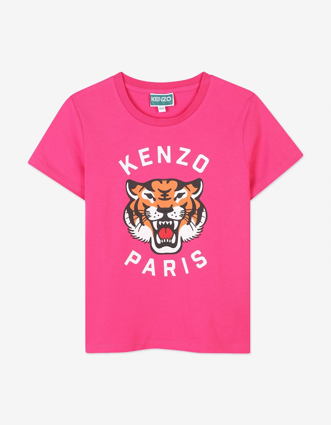 Girls Tiger T-Shirt in Pink, 5 of 4