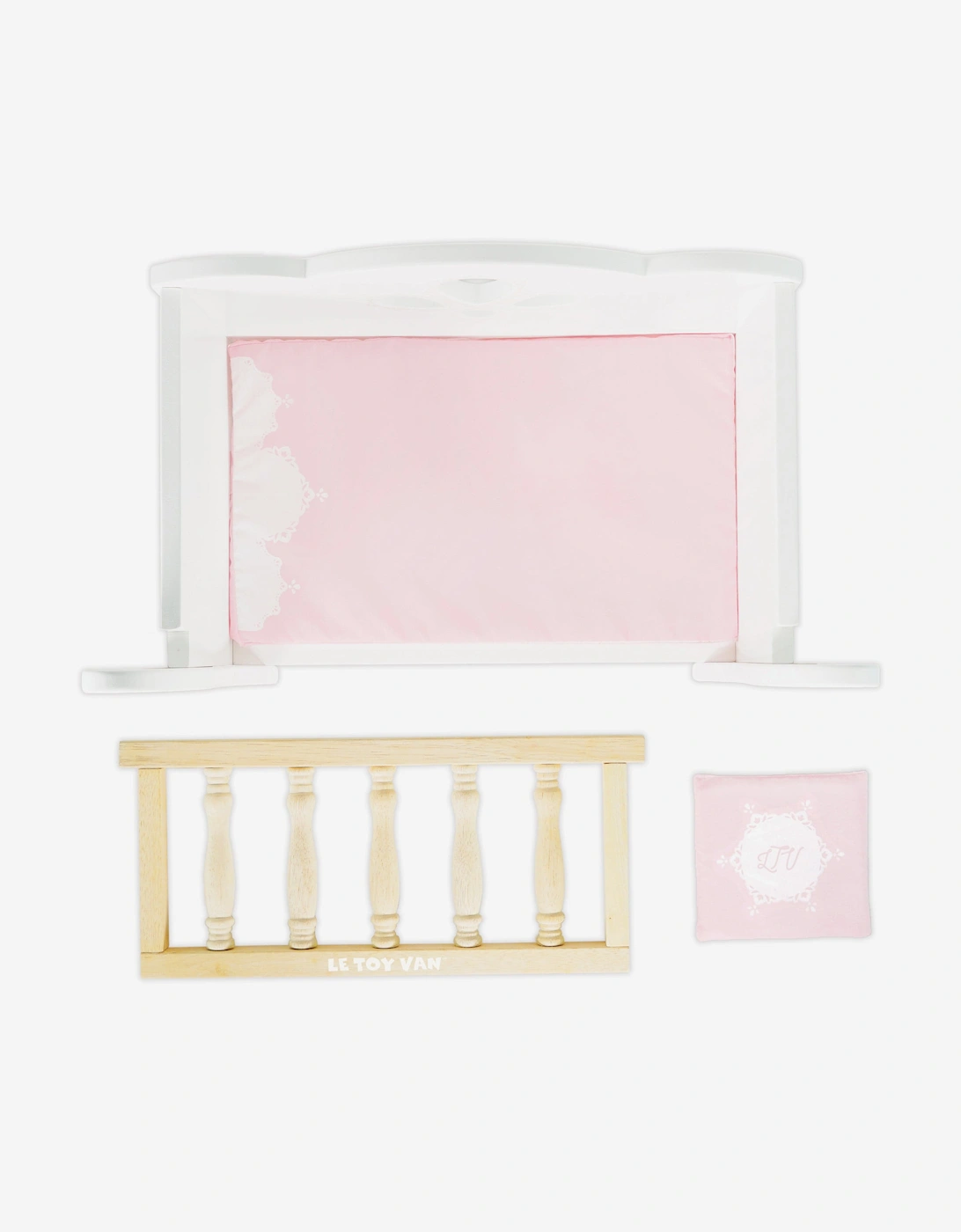 Dolls Wooden Cot (W:416 D:236 H:243mm)