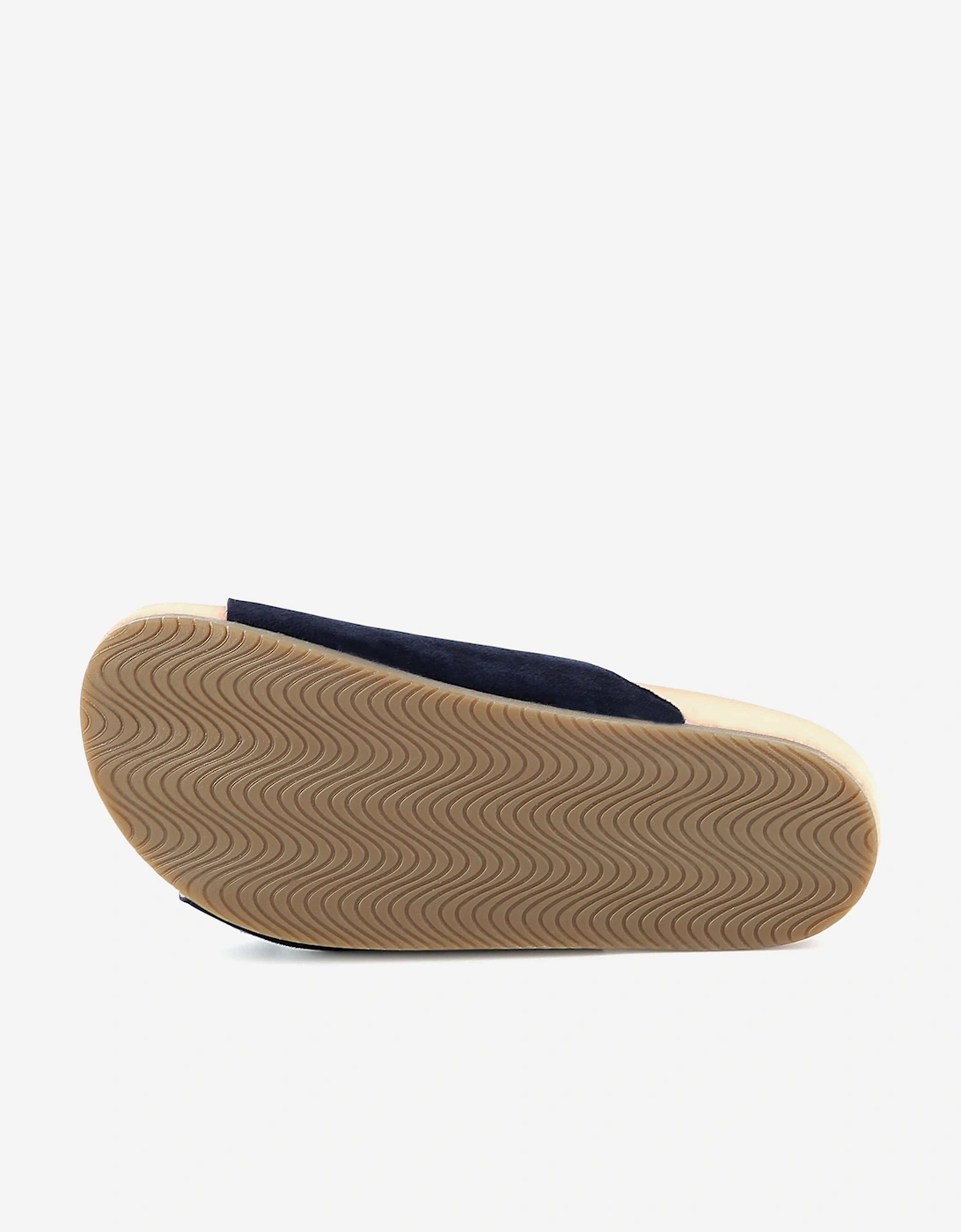 Girls Suede Sandals in Navy