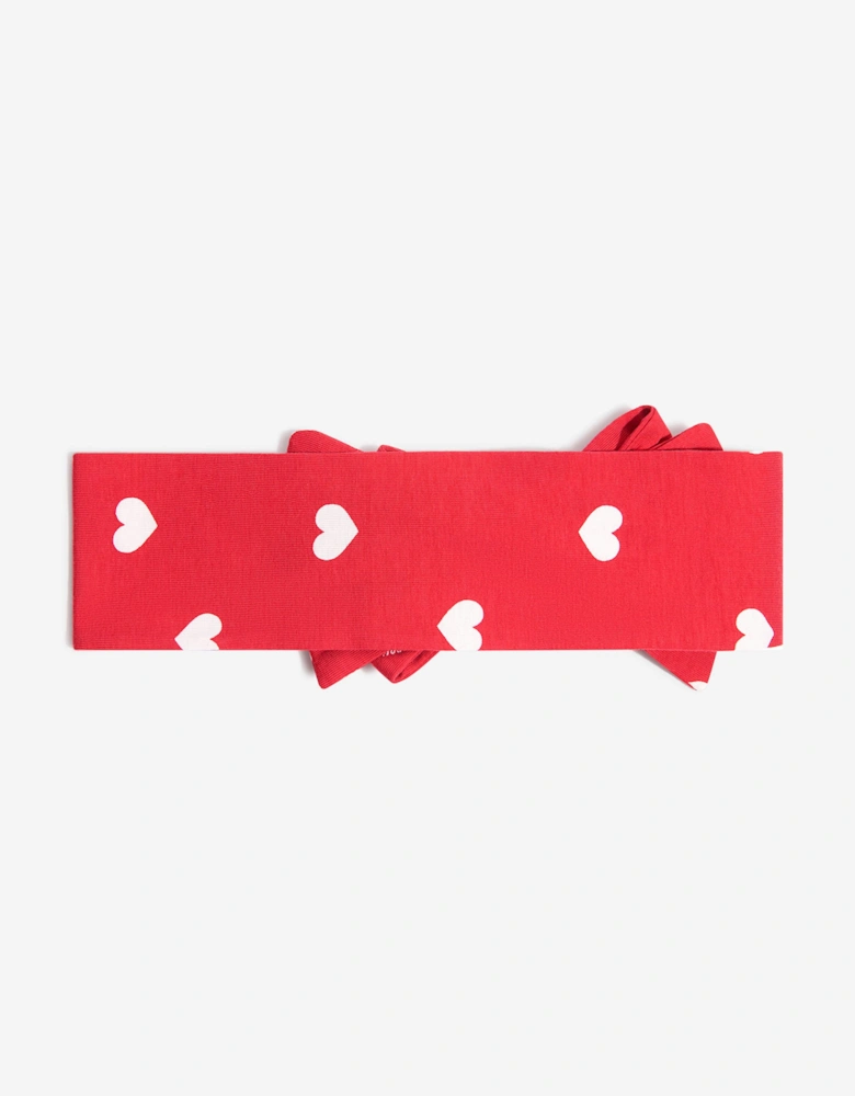 Girls Cotton Heart Print Headband
