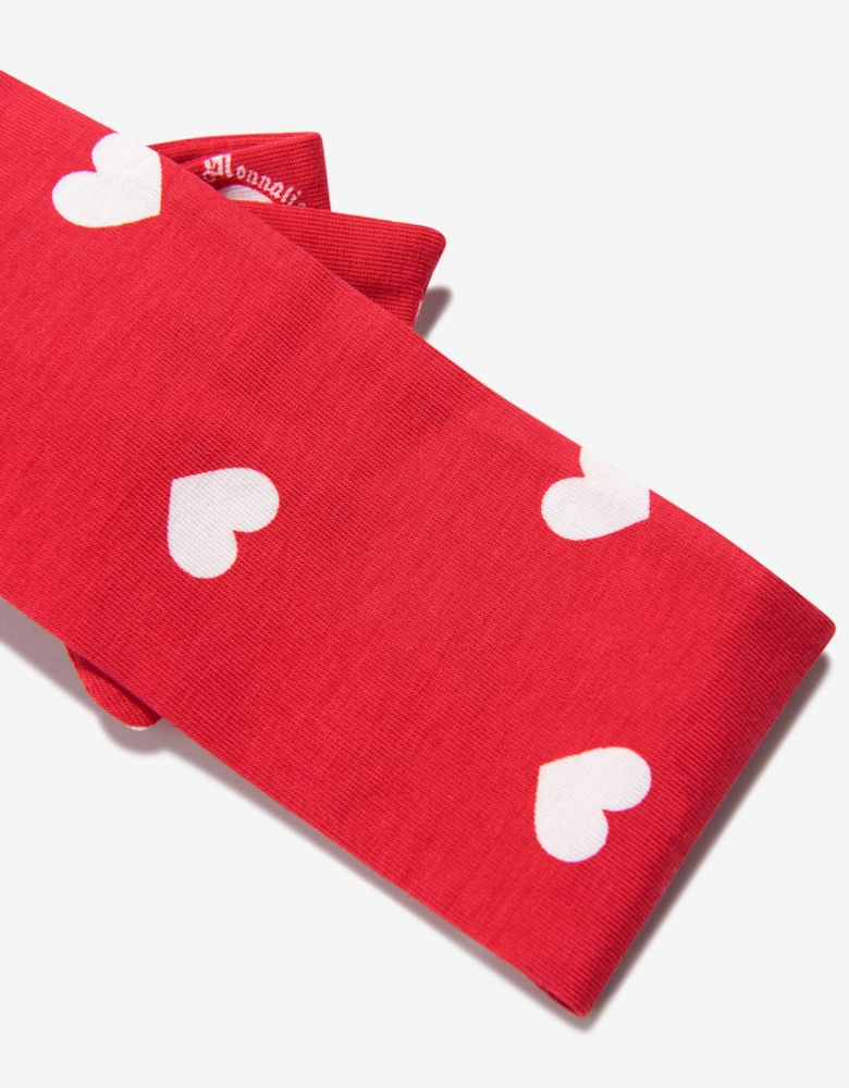 Girls Cotton Heart Print Headband