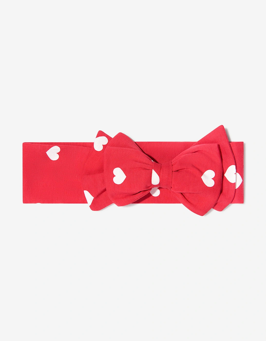 Girls Cotton Heart Print Headband, 5 of 4