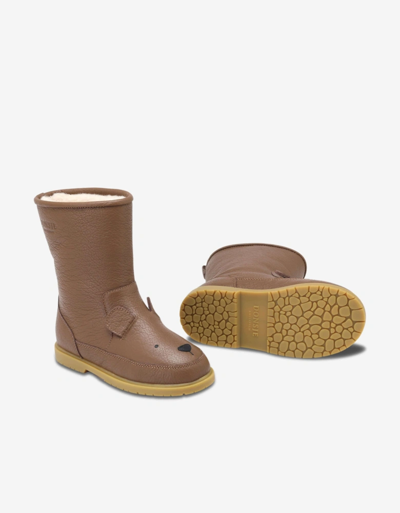 Kids Wadudu Classic Bear Boots in Brown
