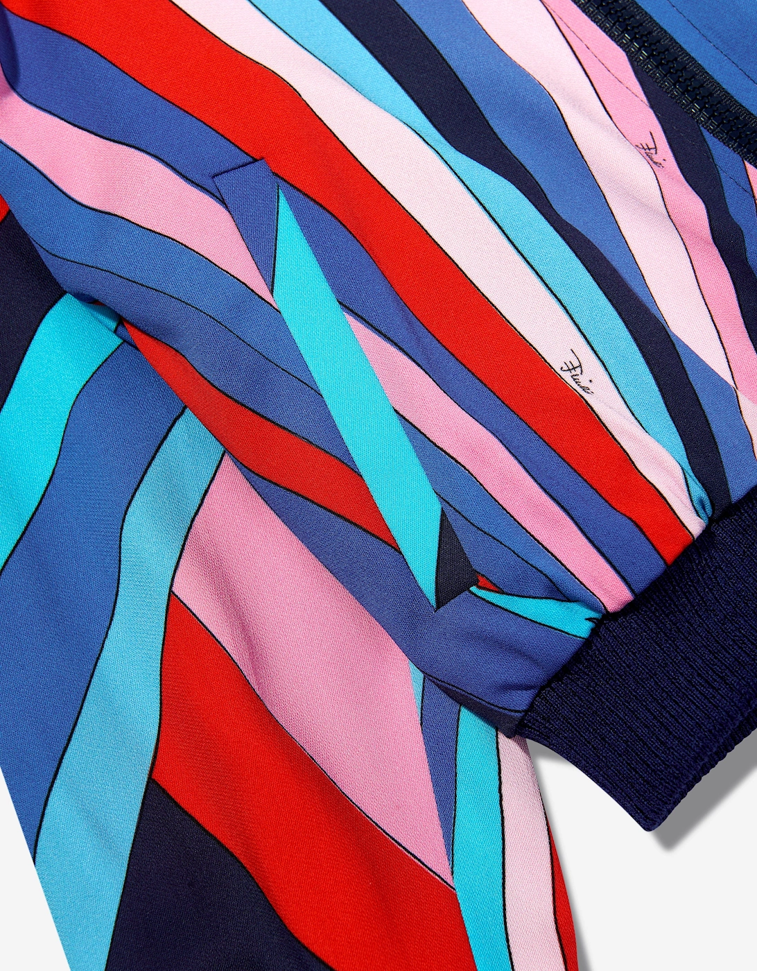 Girls Iride Print Zip Up Jacket in Multicolour