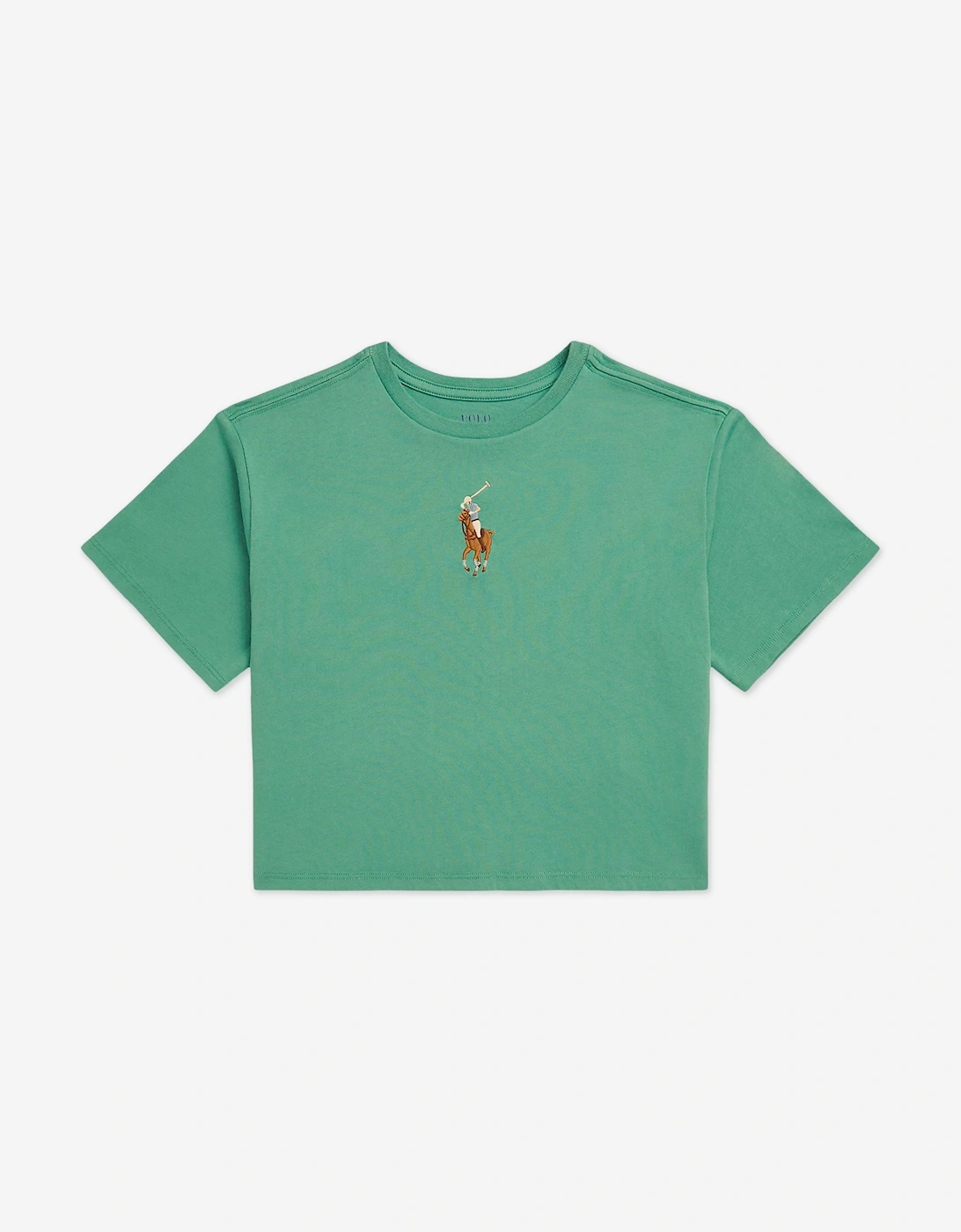 Girls Big Pony T-Shirt in Green, 6 of 5