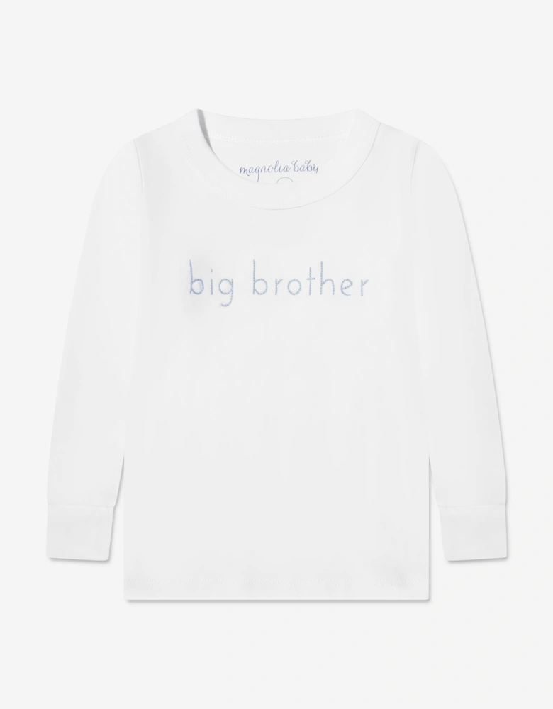 Baby Boys Little Brother Pyjamas in Blue