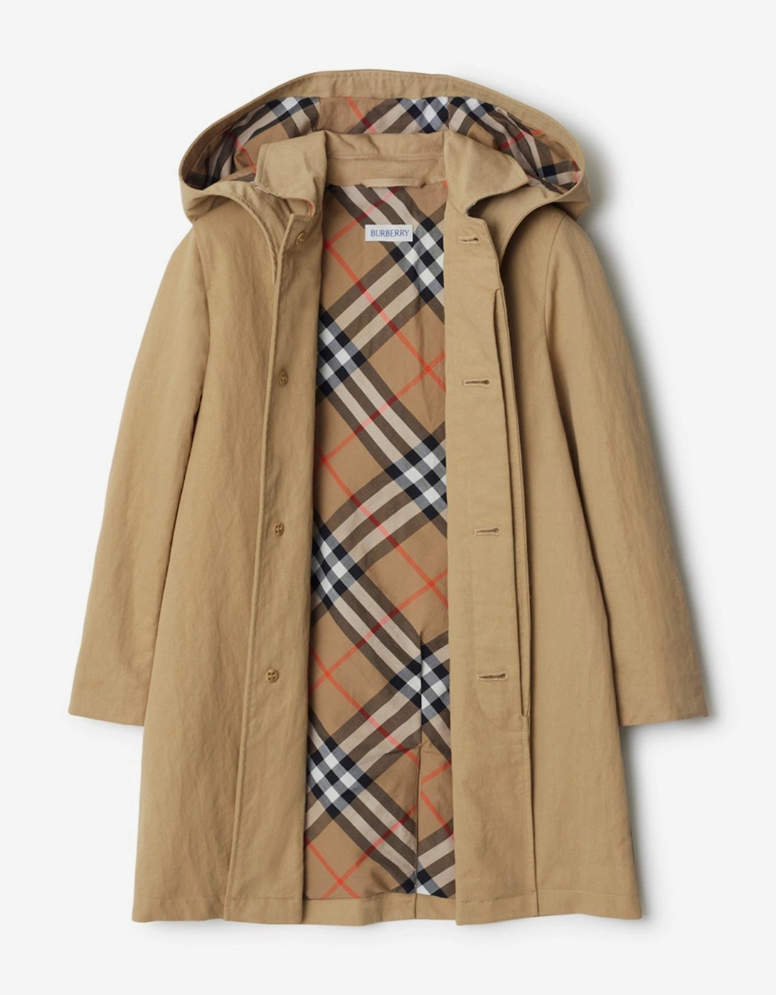Boys Hadley Trench Coat in Beige