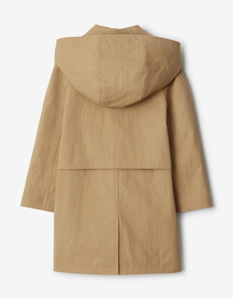 Boys Hadley Trench Coat in Beige