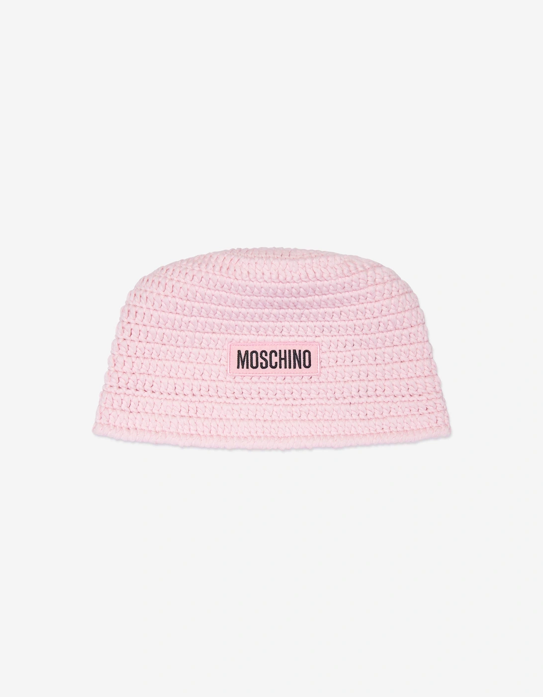 Moschino Girls Pink 'S Logo Bucket Hat In - Size: 10 Years/11 Years/12 Years Kids