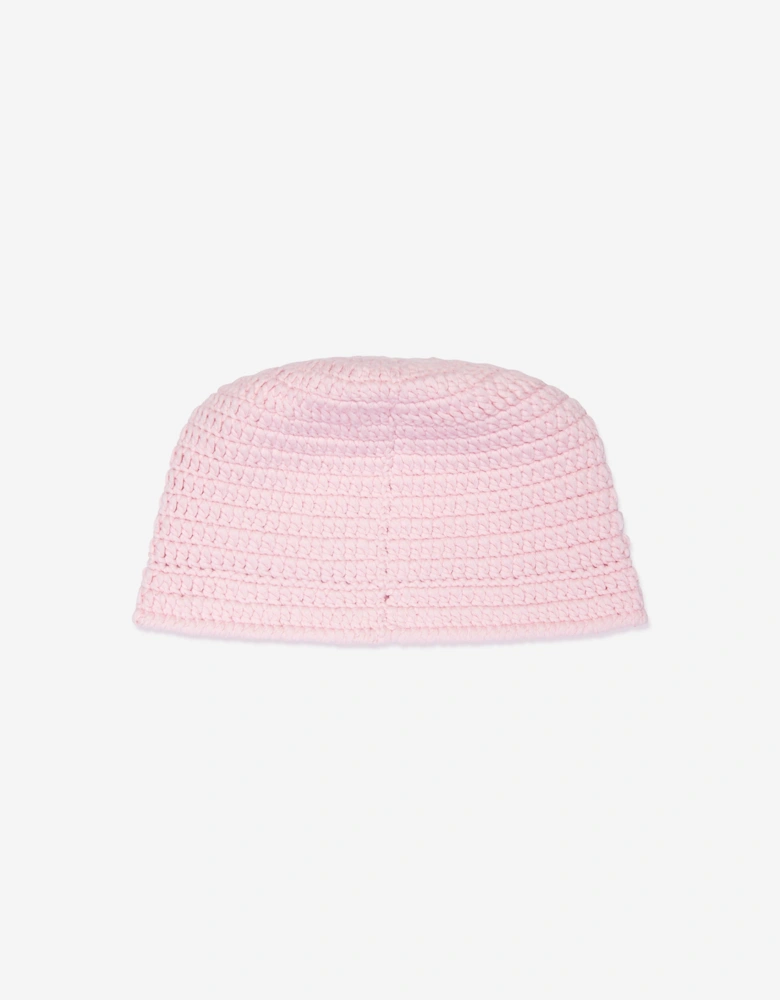 Girls Logo Bucket Hat in Pink