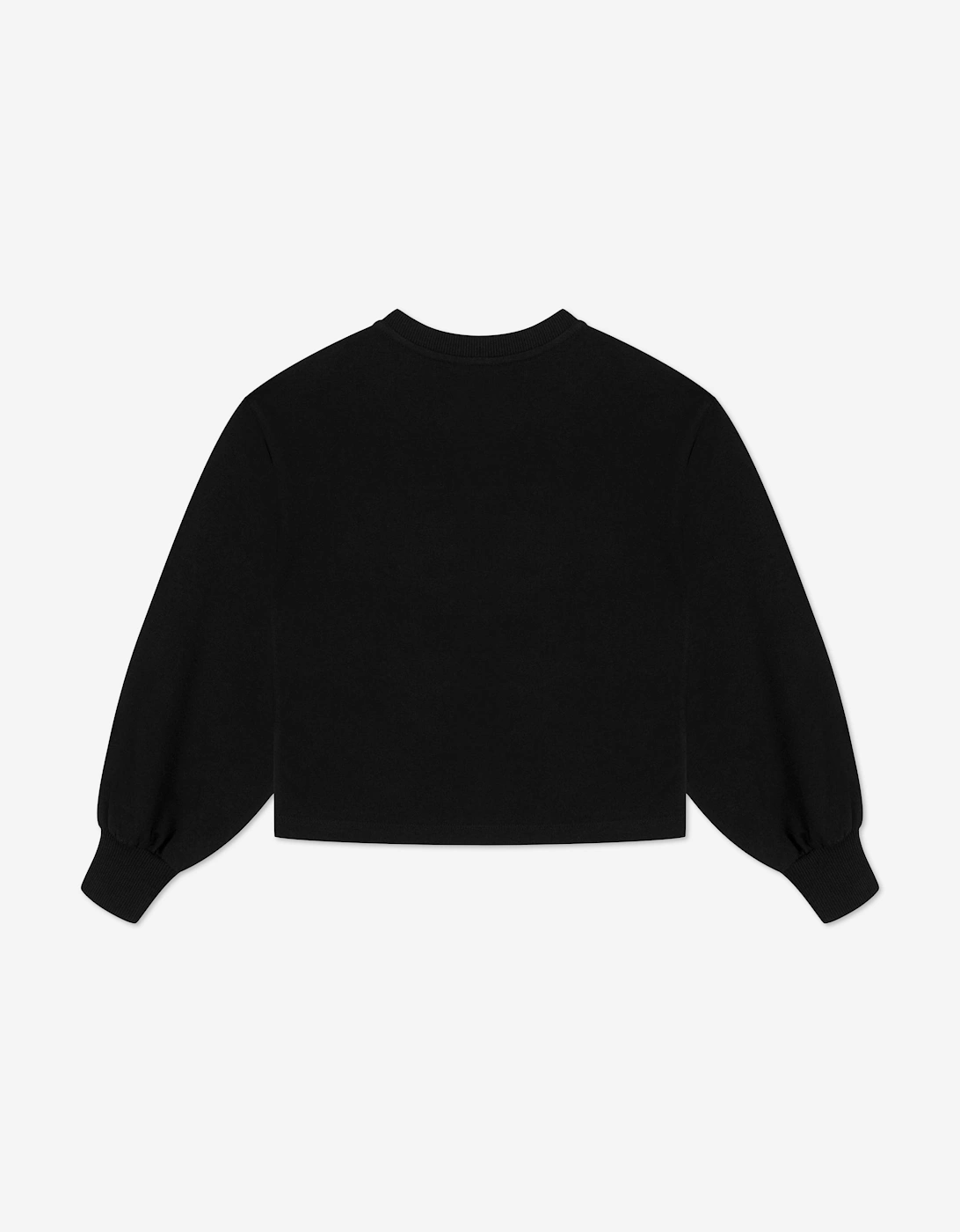Girls Teddy Bear Logo Sweatshirt in Black