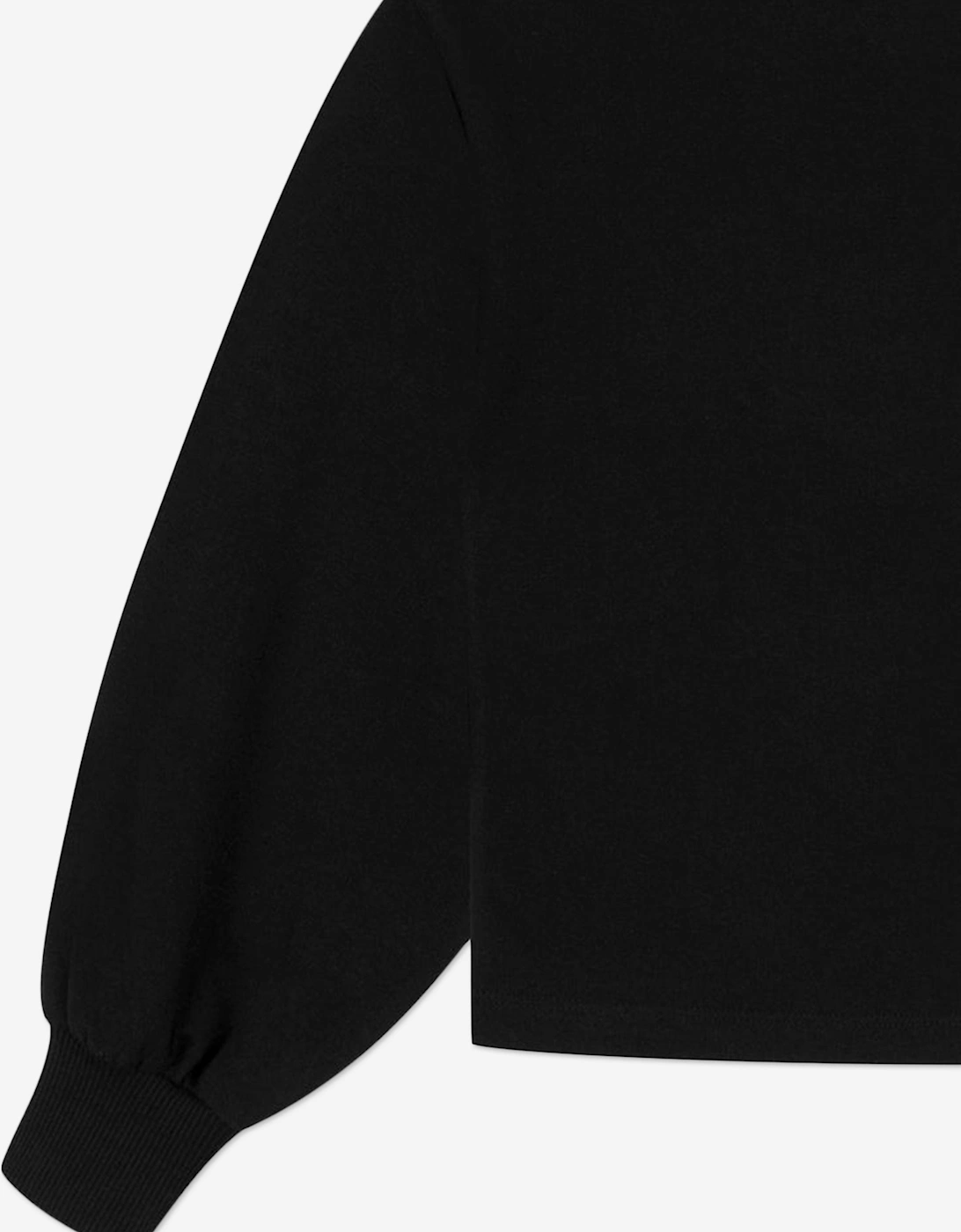 Girls Teddy Bear Logo Sweatshirt in Black