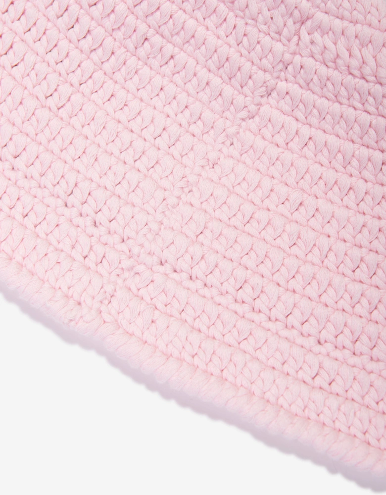 Girls Logo Bucket Hat in Pink