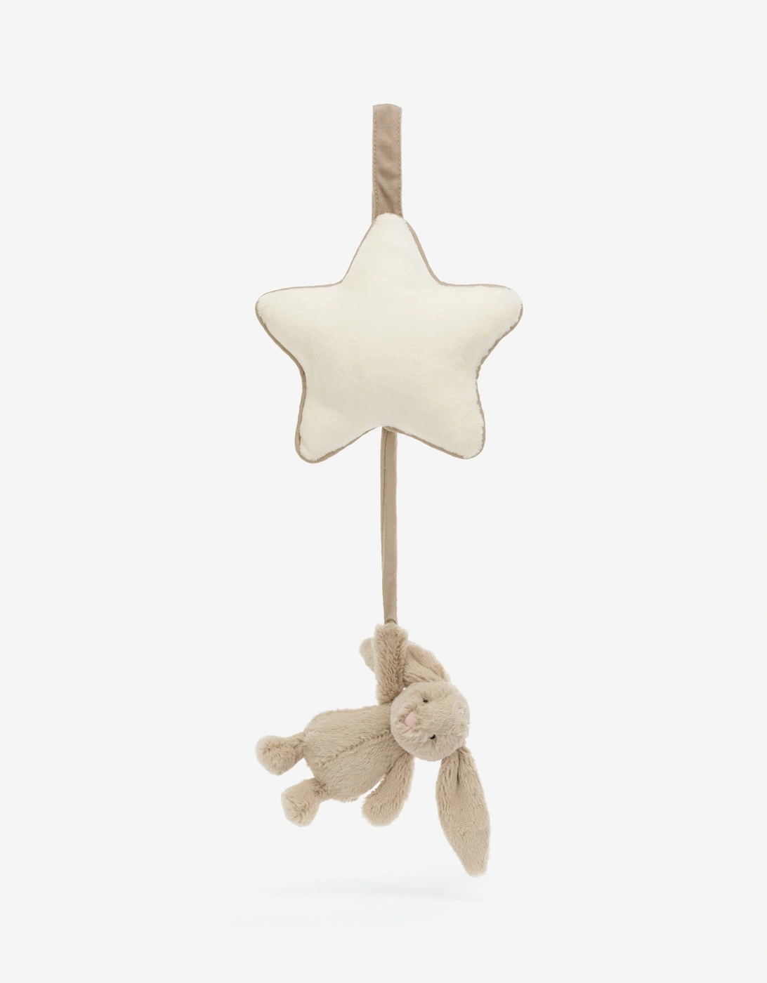 Jellycat Girls Cream 'S Bashful Beige Bunny Musical Pull In Beige (30 Cm) - Size: One Size, Kids