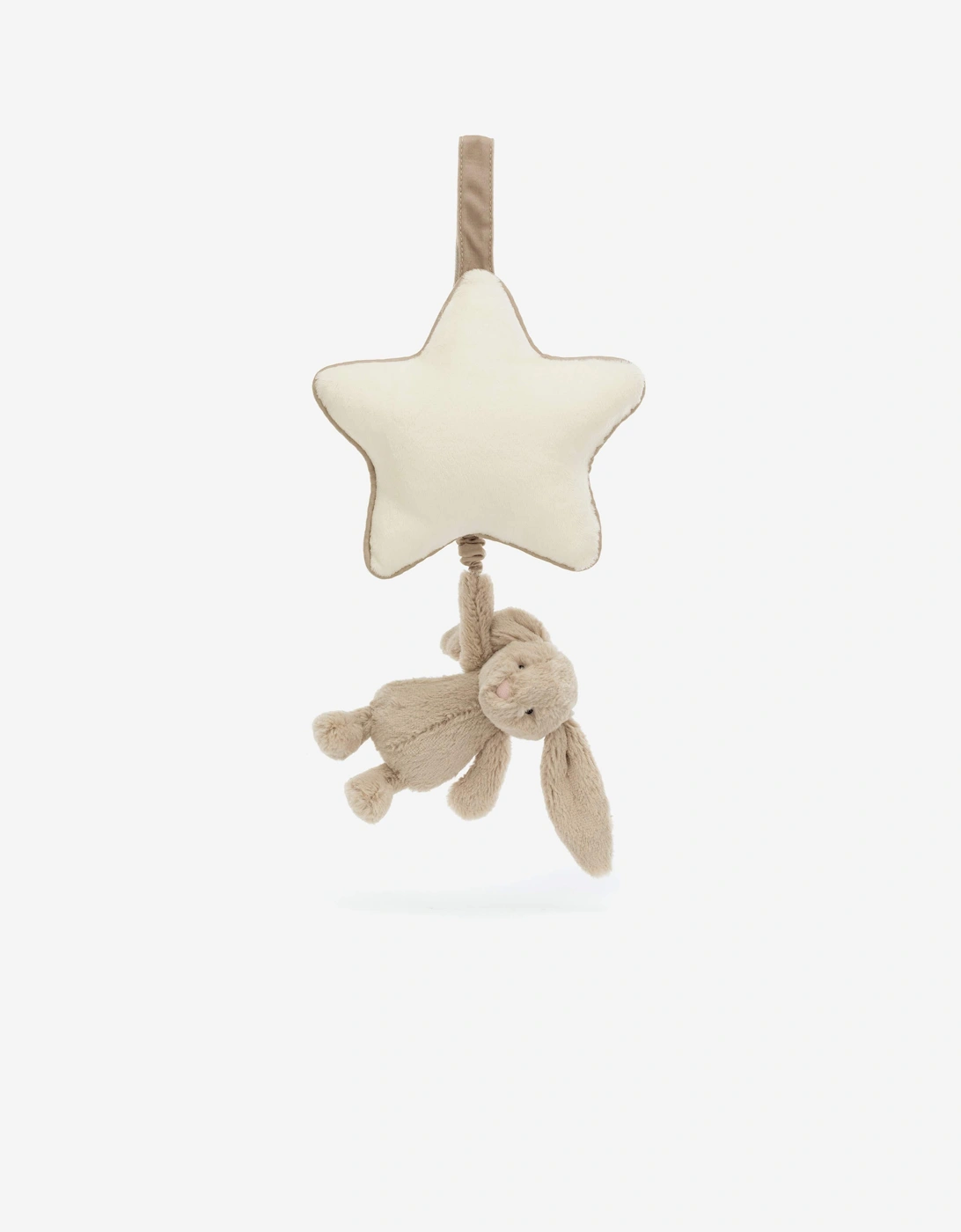 Bashful Beige Bunny Musical Pull in Beige (30 CM)