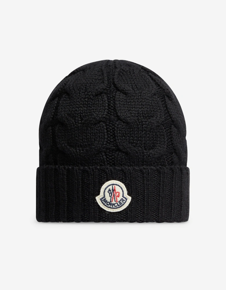 Enfant Boys Logo Beanie Hat in Black
