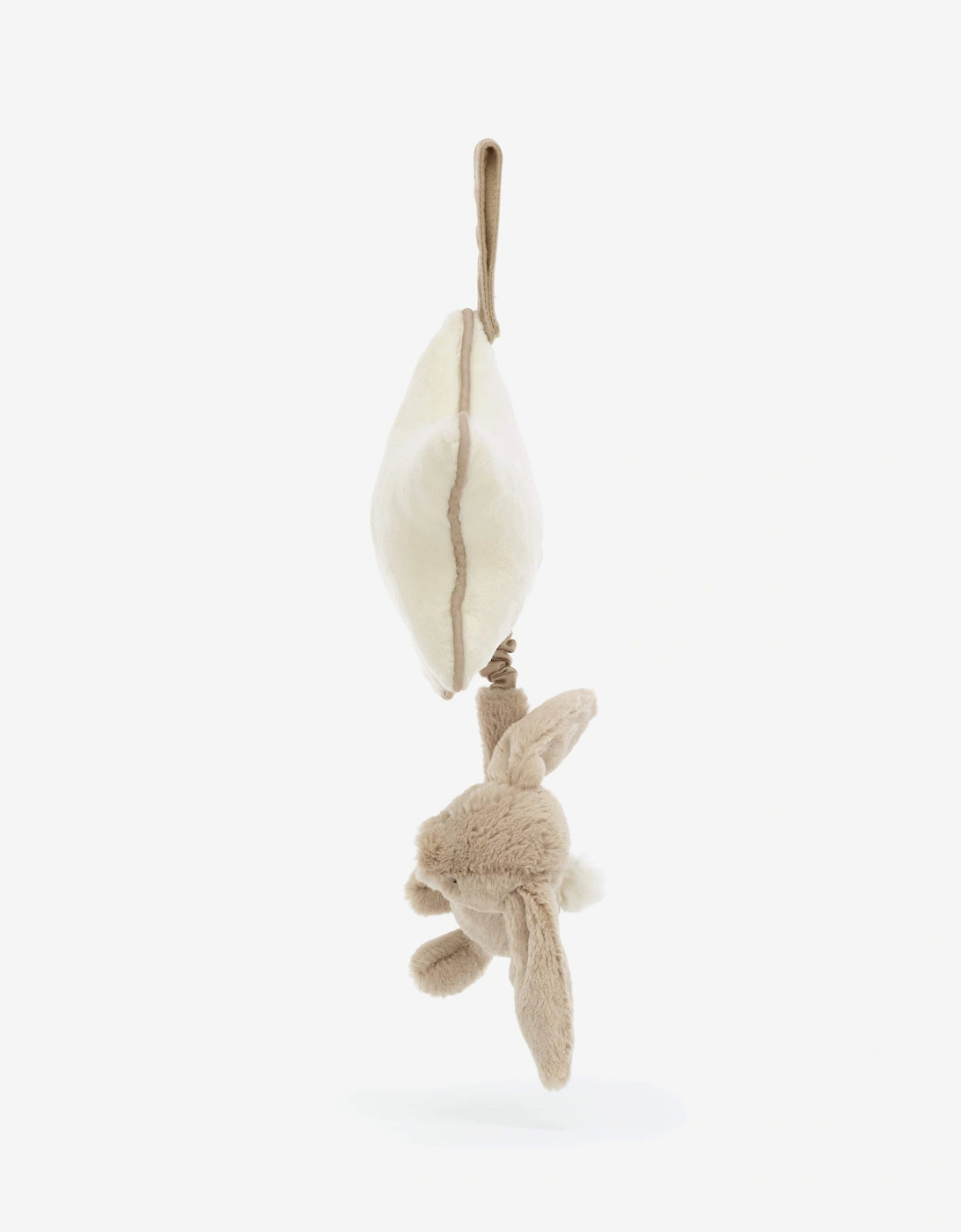 Bashful Beige Bunny Musical Pull in Beige (30 CM)