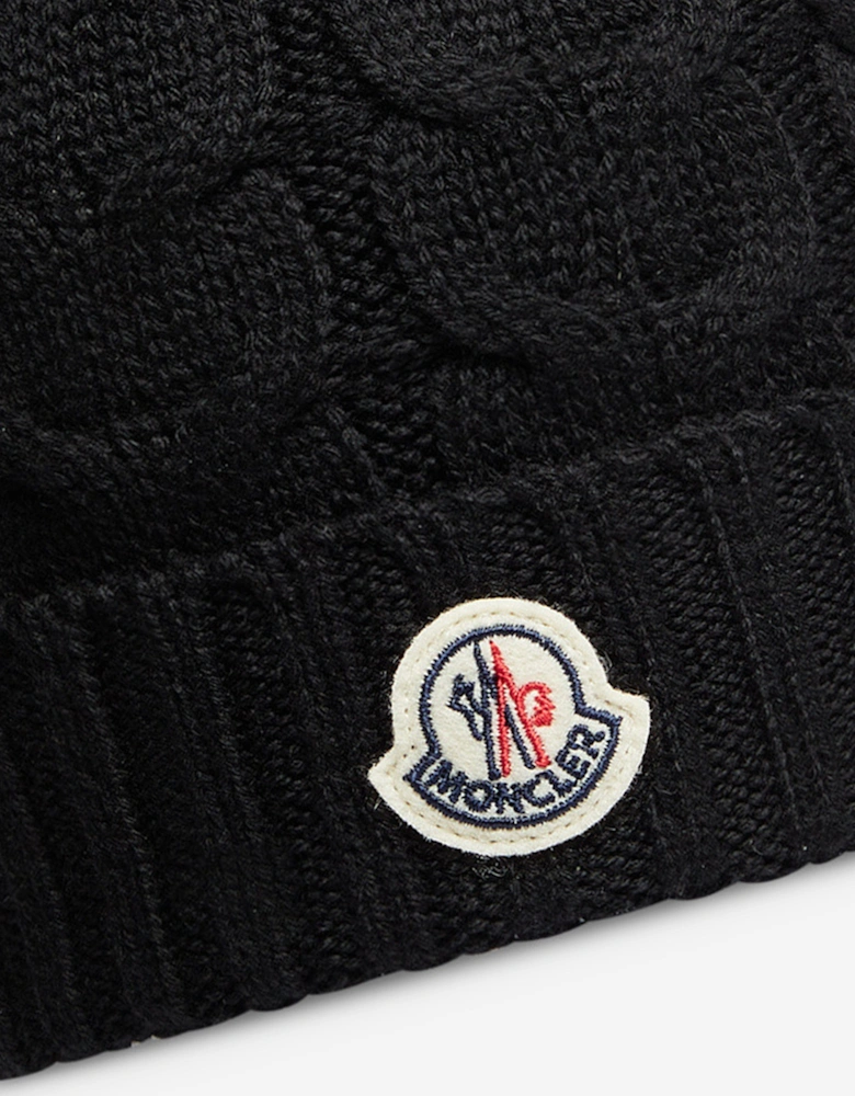 Enfant Boys Logo Beanie Hat in Black