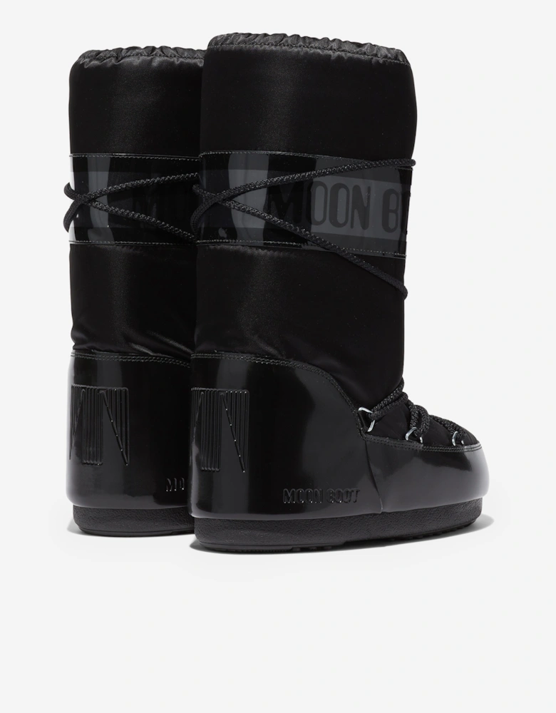 Moon Boot Kids Icon Glance Boots in Black