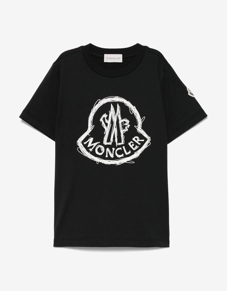 Boys Logo T-Shirt in Black