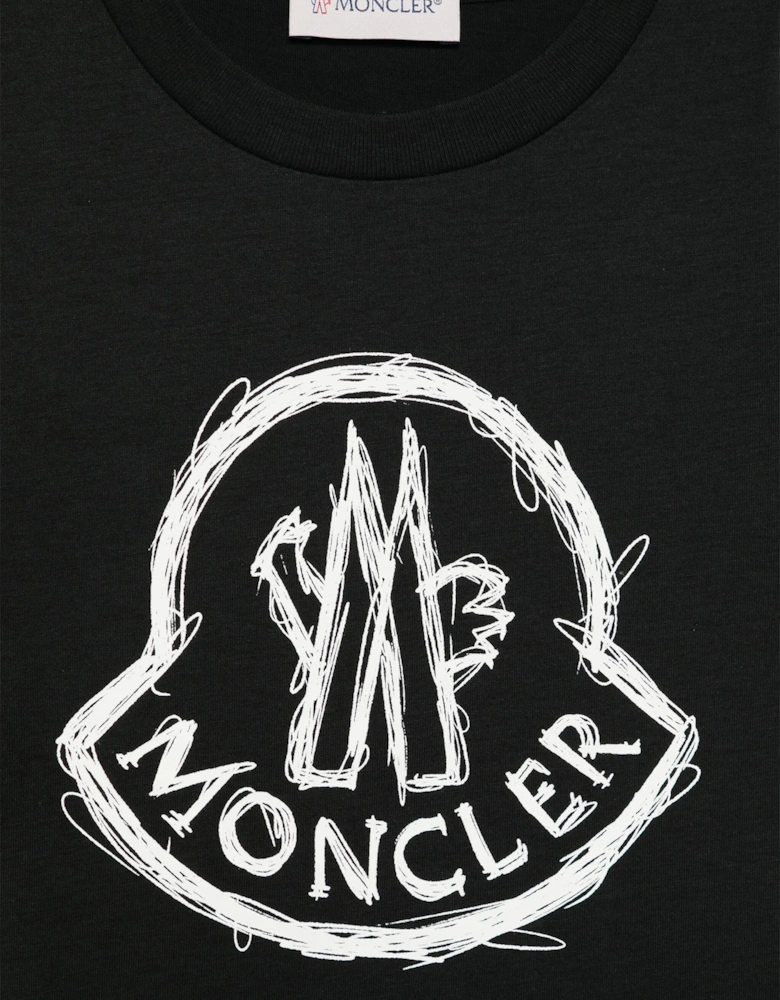 Boys Logo T-Shirt in Black