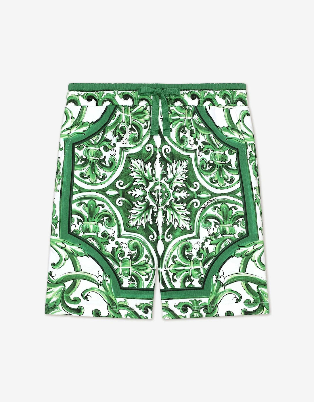 Boys Maiolica Bermuda Shorts in Green, 6 of 5