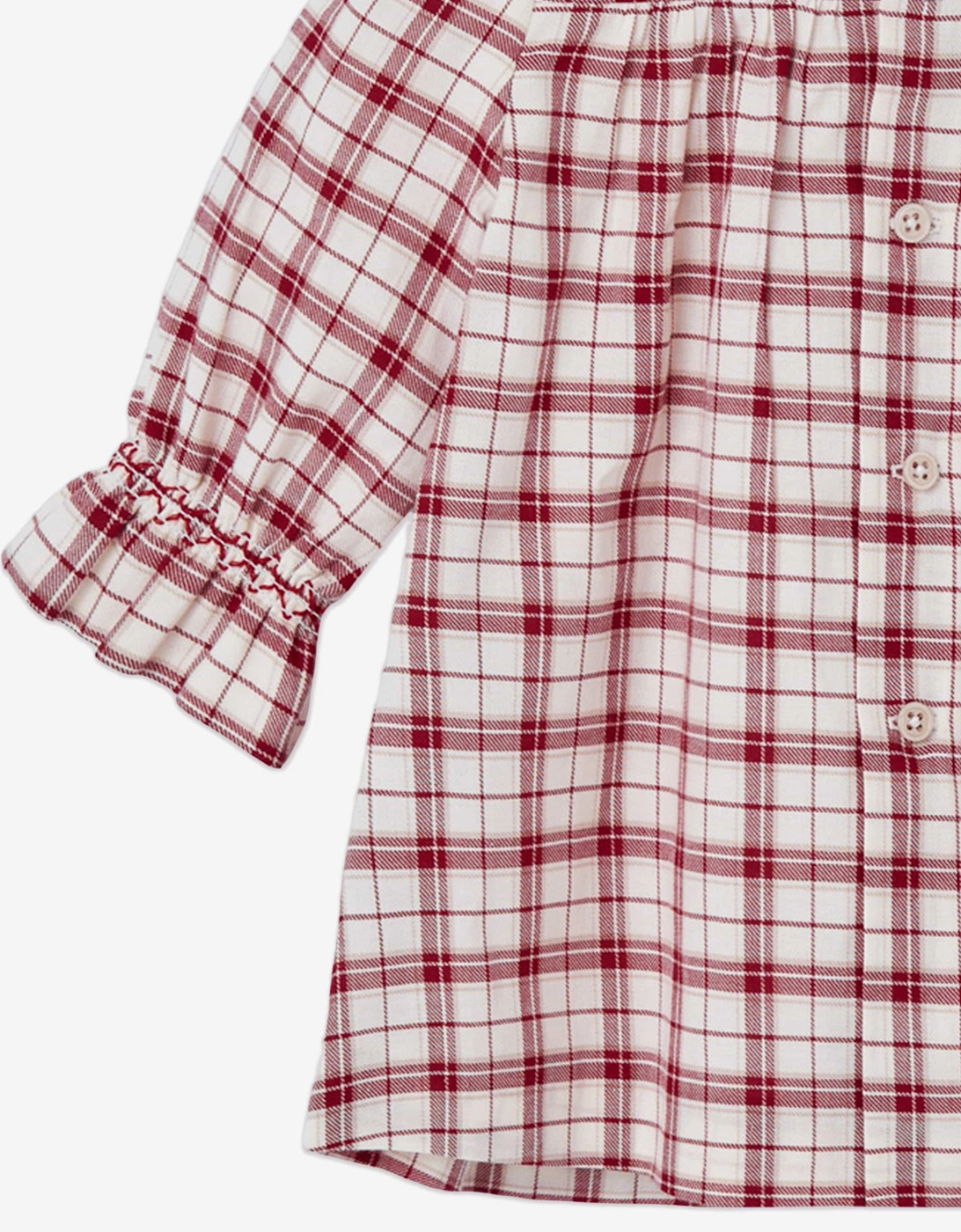 Baby Girls Checked Dress in Red