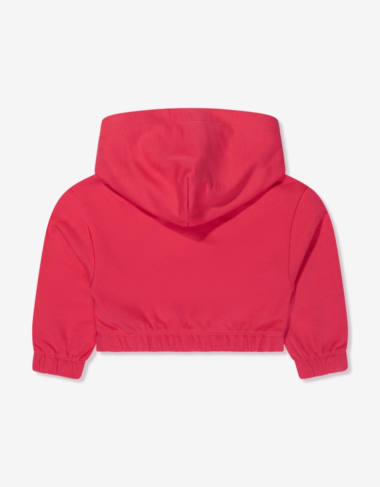 Girls Hero Logo Hoodie in Teaberry