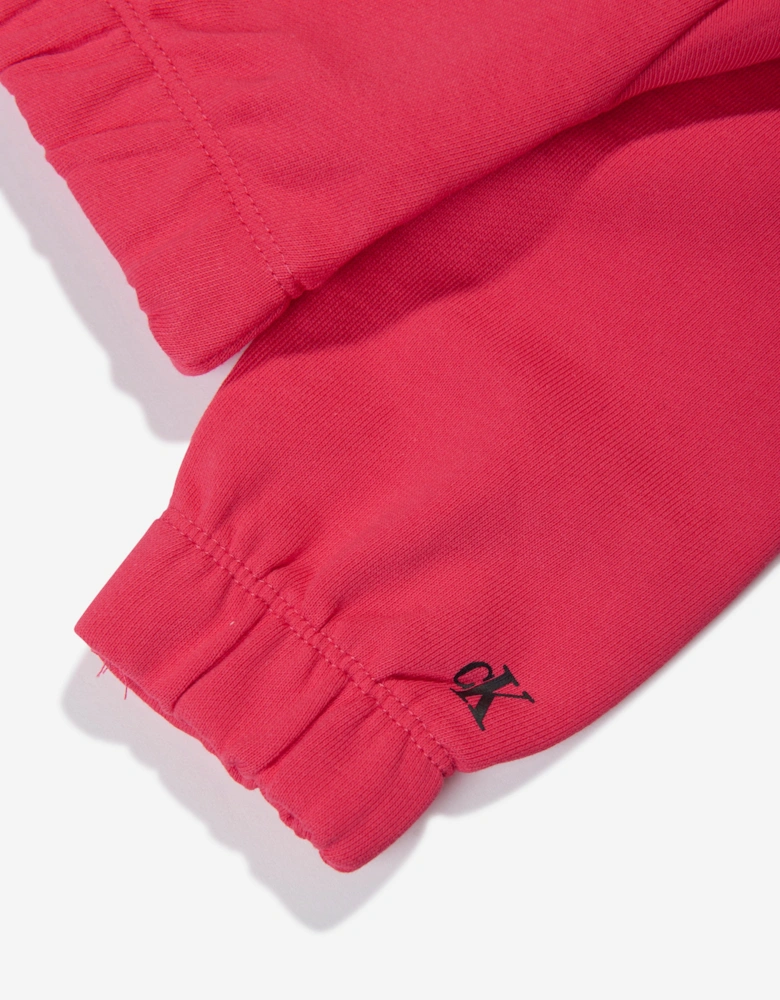 Girls Hero Logo Hoodie in Teaberry