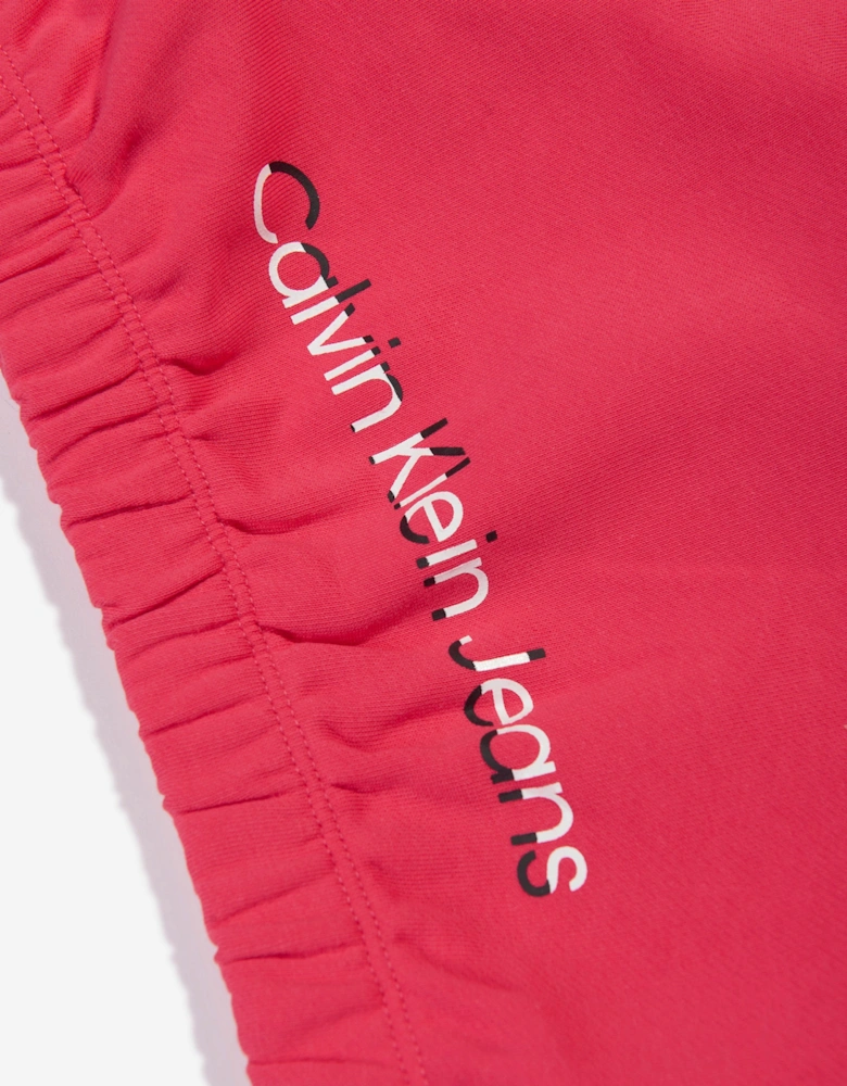 Girls Hero Logo Hoodie in Teaberry