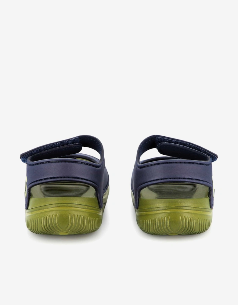 BOSS Boys Logo Sandals in Navy