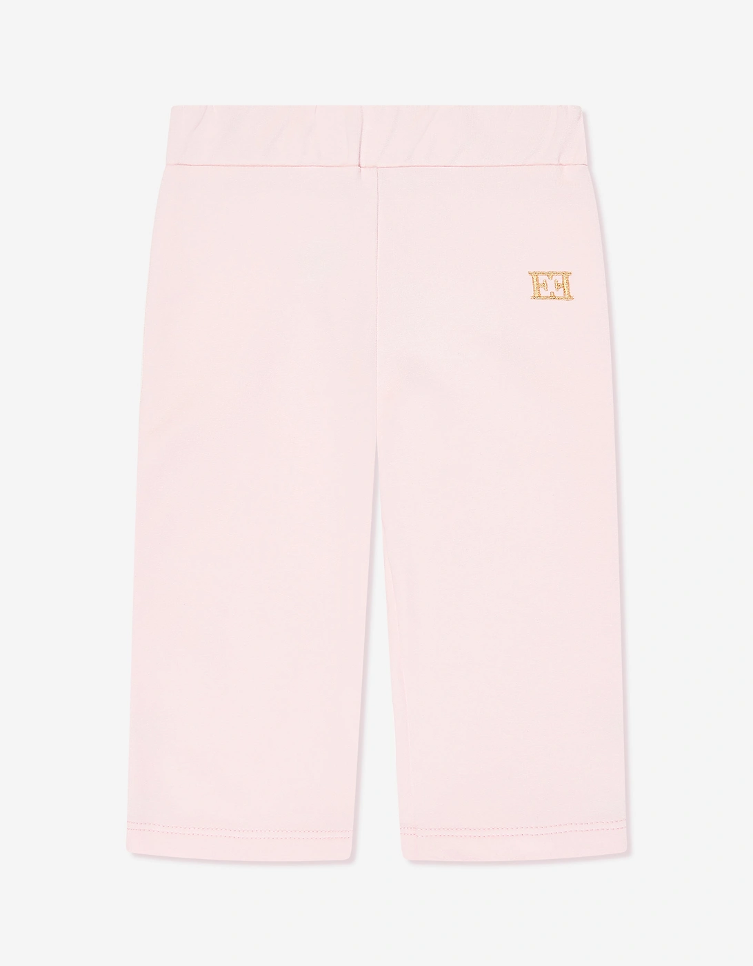 Baby Girls Embroidered Logo Jersey Trousers in Pink, 5 of 4