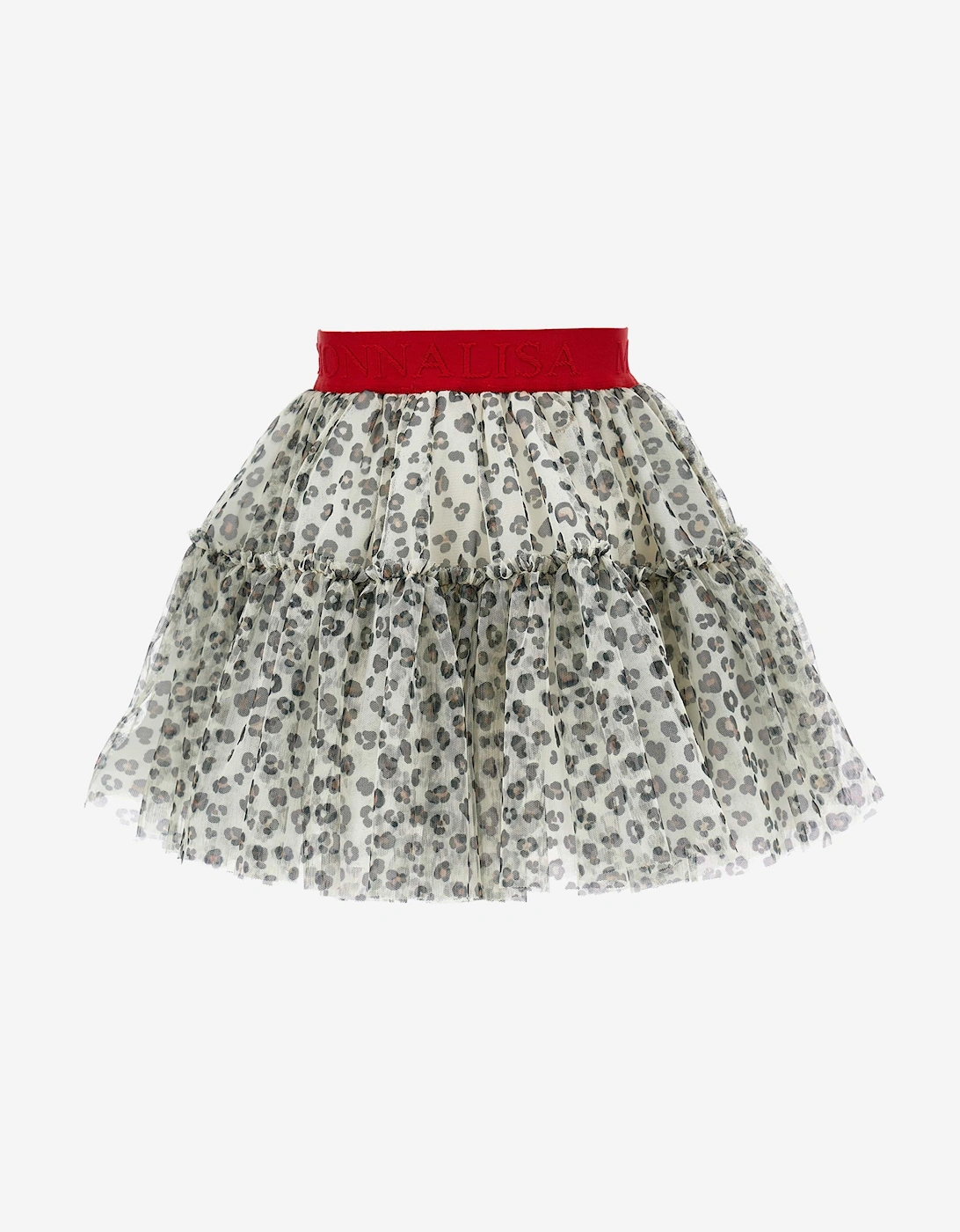 Girls Leopard Tulle Tutu in Beige