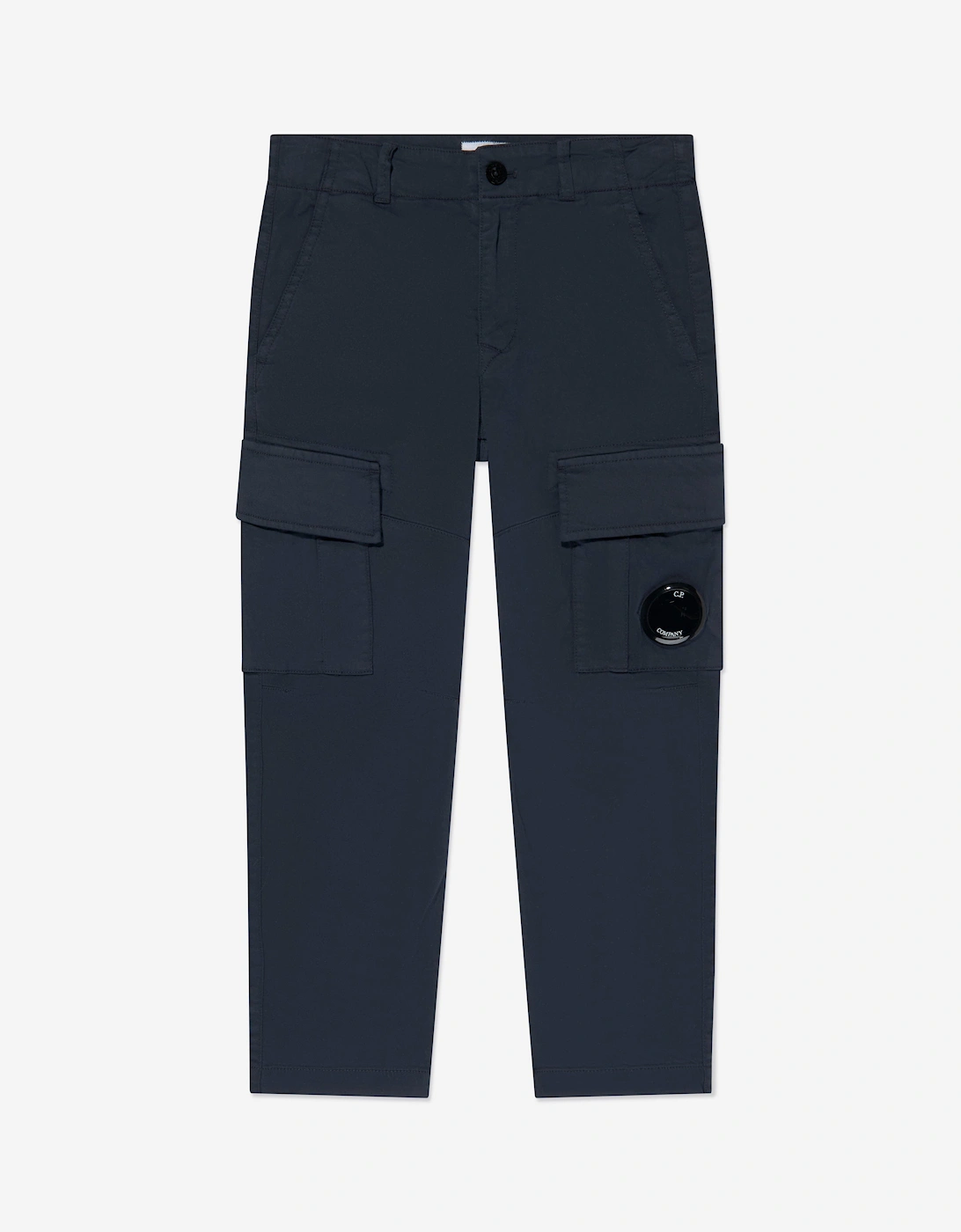C.P. Company Boys Lens Cargo Trousers in Navy, 5 of 4