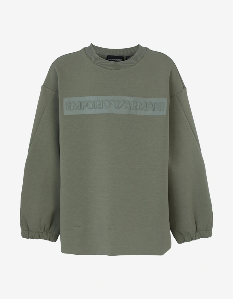 Boys Logo Sweatshirt in Green