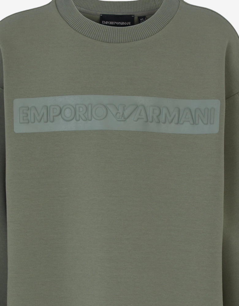 Boys Logo Sweatshirt in Green