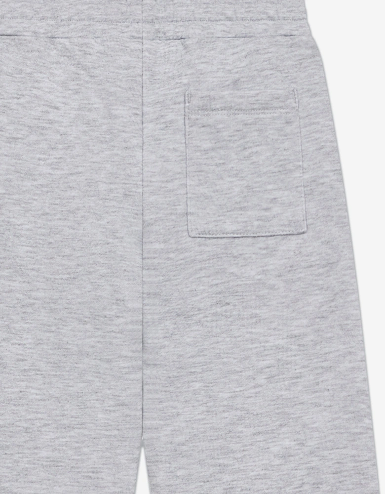 Kids Emblem Applique Joggers in Grey