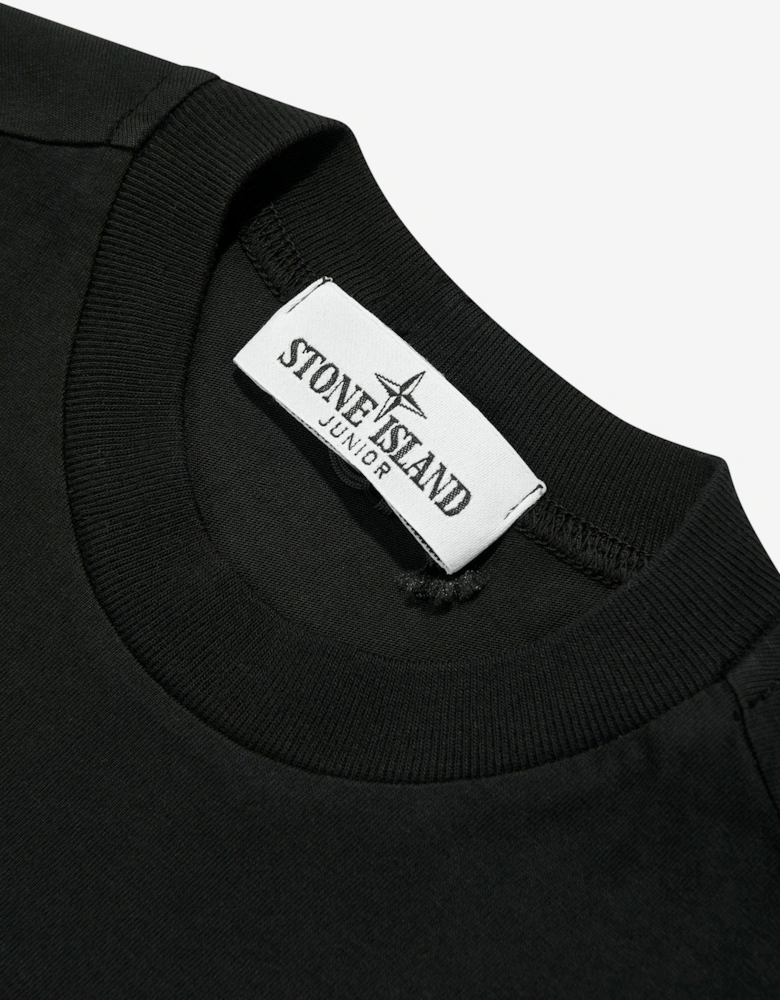 Boys Compass Logo T-Shirt in Black