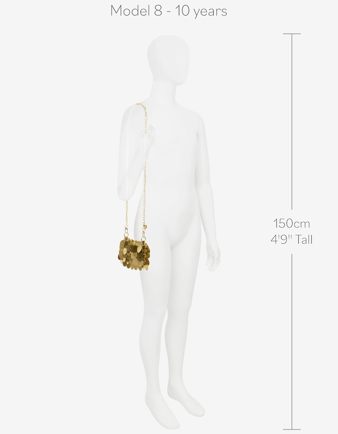 Angels Face Girls Rabaneda Sequin Bag in Gold
