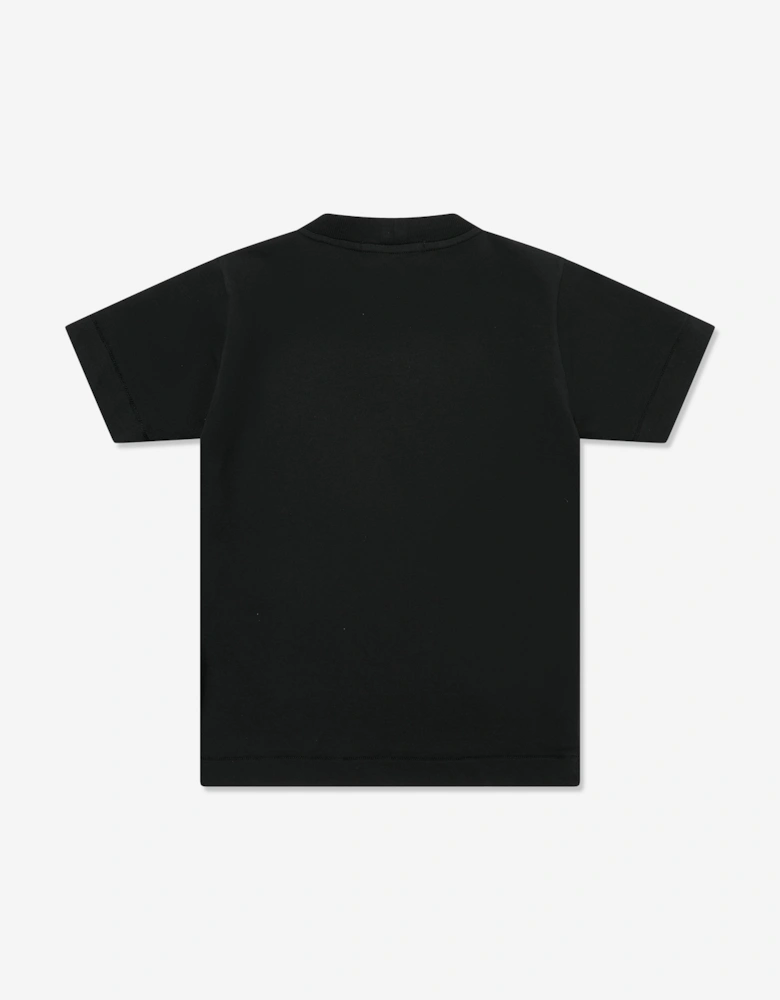 Boys Compass Logo T-Shirt in Black