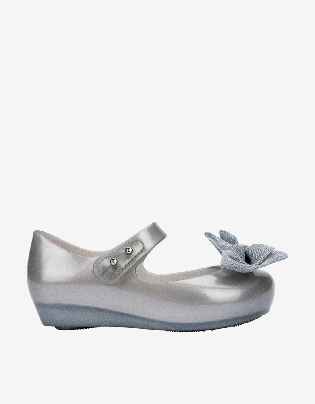 Girl's Mini Melissa Girls Ultragirl Sweet XII Shoes in Silver - Size: 9