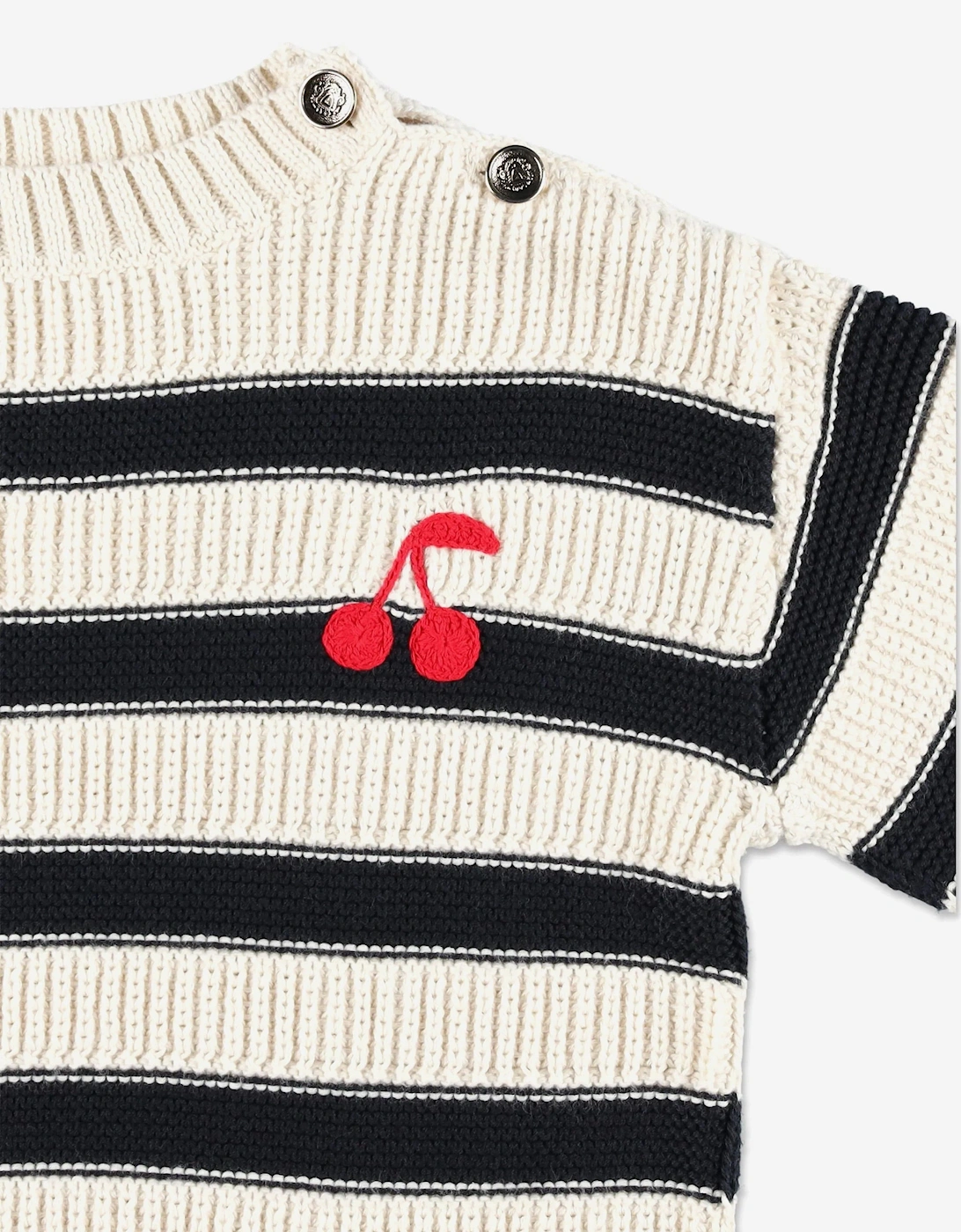 Girls Striped Ereni Jumper in Navy