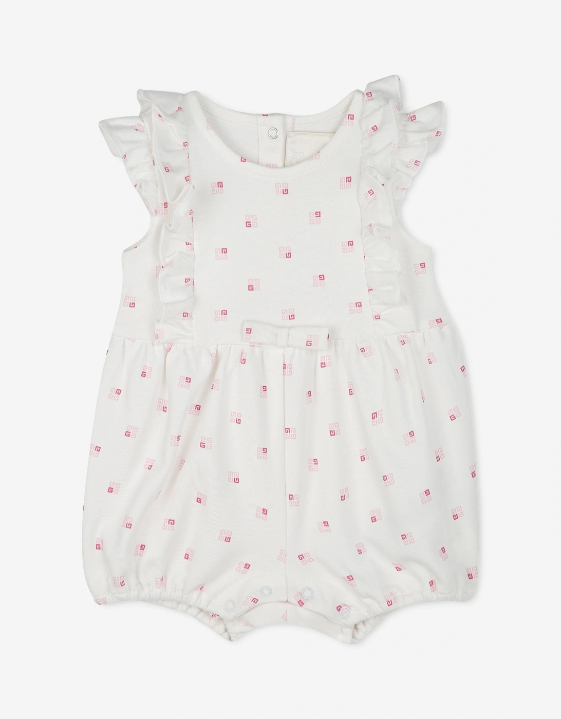 Baby Girls Logo Romper in Ivory, 5 of 4
