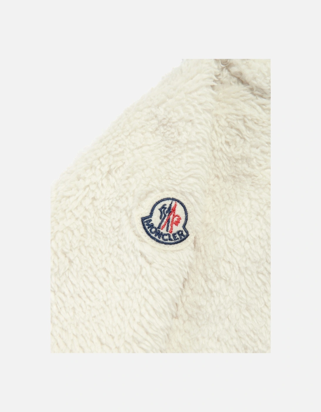 Baby Girls Down Padded Zip Up Top in Ivory