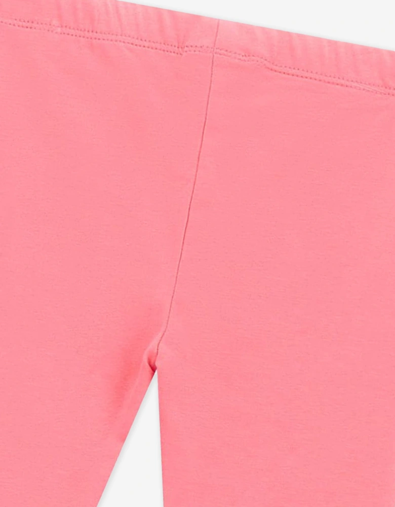 Girls Logo Leggings in Pink